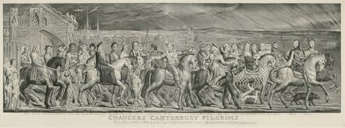 Blake Canterbury Pilgrims engraving — Albrecht Dürer