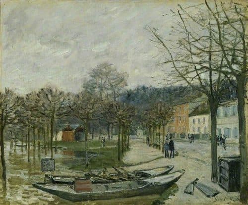 The Flood at Port-Marly title QS:P1476,en:"The Flood at Port-Marly "label QS:Len,"The Flood at Port-Marly "label QS:Lfr,"L'Inondation à Port-Marly" — Alfred Sisley