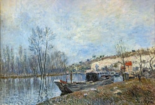 Bemberg Fondation - Les bords du loing vers Moret - Alfred Sisley 1883 — Alfred Sisley