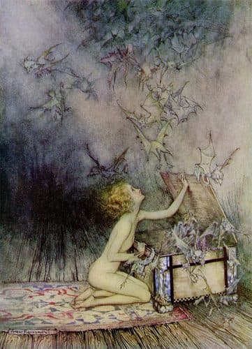 Pandora by Arthur Rackham — Arthur Rackham