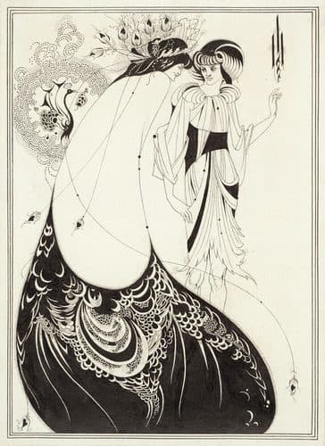 The Peacock Skirt - Aubrey Beardsley — Aubrey Beardsley