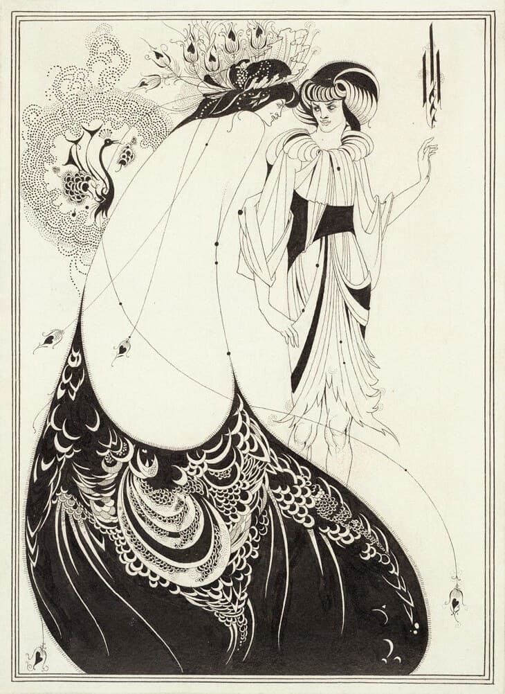 The Peacock Skirt - Aubrey Beardsley — Aubrey Beardsley