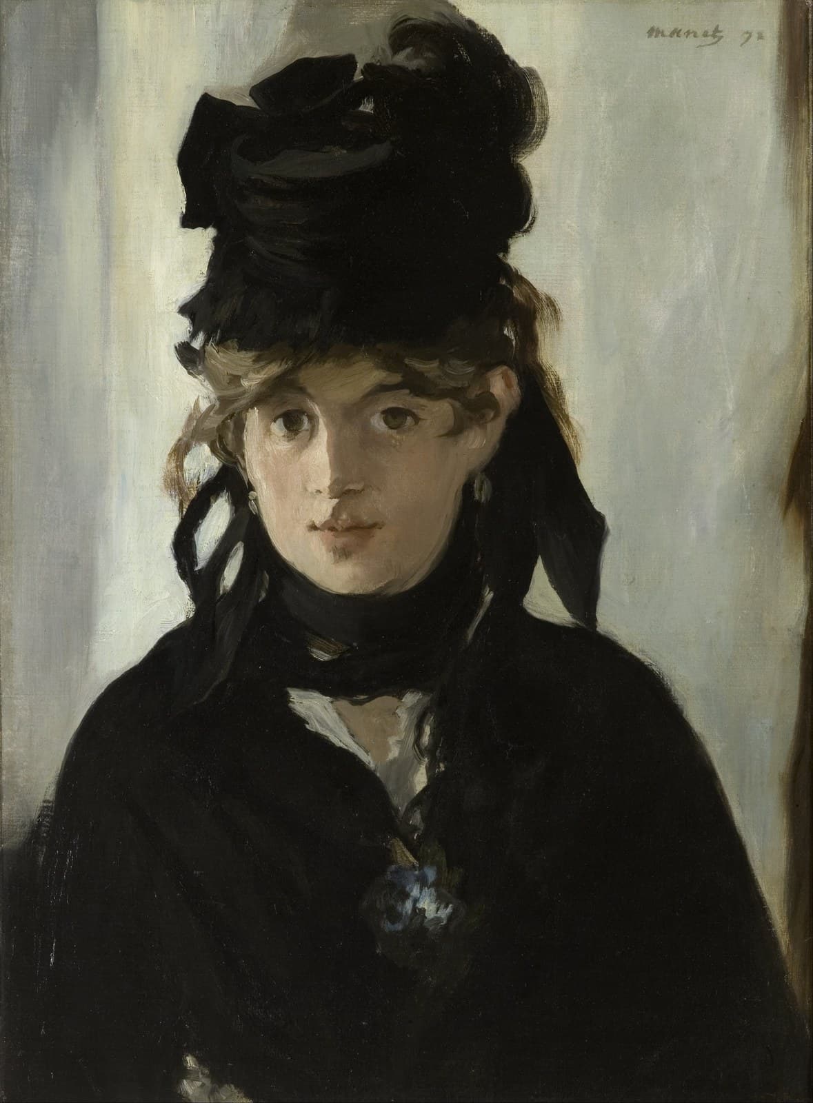 German:  Porträt der Berthe Morisot mit dem Veilchenstrauß Berthe Morisot with a Bouquet of Violetstitle QS:P1476,de:"Porträt der Berthe Morisot mit dem Veilchenstrauß "label QS:Lde,"Porträt der Berthe Morisot mit dem Veilchenstrauß "label QS:Lit,"Berthe Morisot con un mazzo di violette"label QS:Lfr,"Berthe Morisot au bouquet de violettes"label QS:Last,"Berthe Morisot con un ramu de violetes"label QS:Lru,"Берта Моризо с букетом фиалок"label QS:Lca,"Berthe Morisot amb un ram de violetes"label QS:Lpt,"Berthe Morisot com um Buquê de Violetas"label QS:Lel,"Η Μπερτ Μοριζό με μπουκέτο από βιολέτες"label QS:Lhy,"Բերտա Մորիզոն մանուշակների փնջով"label QS:Lbg,"Берта Моризо с букет виолетки"label QS:Lda,"Berthe Morisot med en buket violer"label QS:Lro,"Berthe Morisot cu un buchet de violete"label QS:Lja,"すみれの花束をつけたベルト・モリゾ"label QS:Lml,"ബെർത്ത് മോറിസോട്ട് വിത് എ ബൂകേ ഓഫ് വയലറ്റ്സ്"label QS:Lgl,"Berthe Morisot cun ramo de violetas"label QS:Lsv,"Berthe Morisot med en bukett violer"label QS:Lnn,"Berthe Morisot med ein bukett fiolar"label QS:Lnb,"Berthe Morisot med en bukett fioler"label QS:Lnl,"Berthe Morisot met een boeket viooltjes"label QS:Les,"Berthe Morisot con un ramo de violetas"label QS:Larz,"بيرث موريسو مع باقه من البنفسج"label QS:Lko,"제비꽃 다발을 든 베르트 모리조"label QS:Len,"Berthe Morisot with a Bouquet of Violets"label QS:Lcs,"Berthe Morisotová s kyticí fialek" — Berthe Morisot