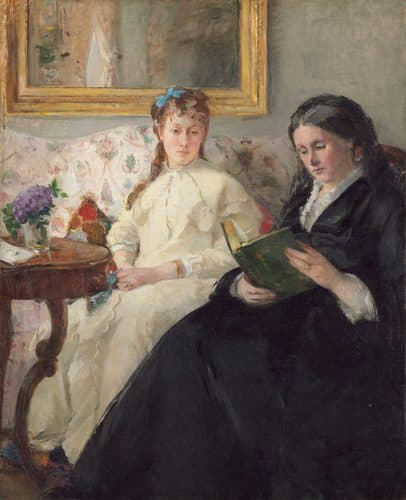 French:  La Mère et la sœur de l'artiste The Mother and Sister of the Artisttitle QS:P1476,fr:"La Mère et la sœur de l'artiste "label QS:Lfr,"La Mère et la sœur de l'artiste "label QS:Les,"La hermana y la madre de la artista"label QS:Lde,"Mutter und Schwester der Künstlerin"label QS:Lko,"화가의 어머니와 자매"label QS:Len,"The Mother and Sister of the Artist"label QS:Lml,"ദ മദർ ആന്റ് സിസ്റ്റർ ഓഫ് ദി ആർട്ടിസ്റ്റ്" — Berthe Morisot