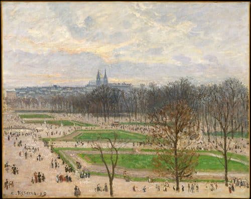 The Garden of the Tuileries on a Winter Afternoon — Camille Pissarro