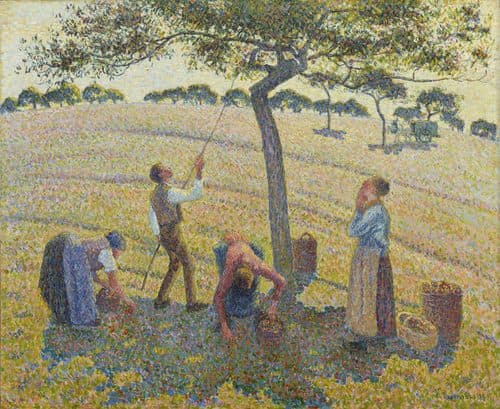 Apple harvest at Eragny — Camille Pissarro
