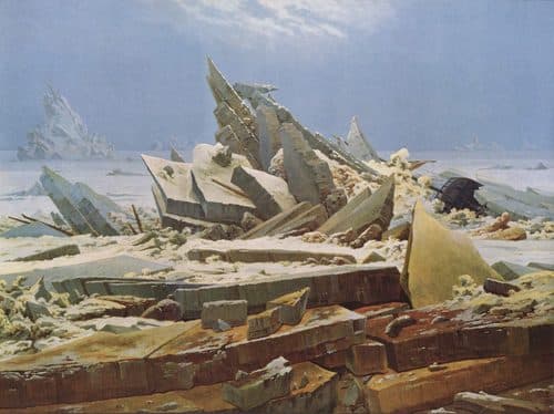The Sea of Ice (The Wreck of Hope) title QS:P1476,en:"The Sea of Ice (The Wreck of Hope) "label QS:Len,"The Sea of Ice (The Wreck of Hope) "label QS:Les,"El mar de hielo"label QS:Leu,"Izotz itsasoa"label QS:Lru,"Северный Ледовитый океан"label QS:Lde,"Das Eismeer"label QS:Lbe,"Паўночны Ледавіты акіян"label QS:Lfa,"دریای یخ"label QS:Lzh,"冰海 (畫作)"label QS:Lda,"Ishavet"label QS:Ltr,"Buz Denizi"label QS:Lja,"氷の海"label QS:Lsv,"Ishavet"label QS:Lhe,"ים הקרח"label QS:Lfi,"Jäämeri"label QS:Leo,"La Maro de Glacio"label QS:Lit,"Il mare di ghiaccio"label QS:Lfr,"La Mer de glace"label QS:Let,"Jäämeri (maal)"label QS:Lvi,"Biển băng"label QS:Lsl,"Ledeno morje (Caspar David Friedrich)"label QS:Lpl,"Morze lodu"label QS:Lpt,"Mar de Gelo"label QS:Lnl,"Das Eismeer"label QS:Lmk,"Морето на мразот (Каспар Давид Фридрих)"label QS:Lhy,"Սառցե ծով"label QS:Lhr,"Brodolom Nade"label QS:Larz,"بحر الجليد"label QS:Lca,"El mar de gel"label QS:Lar,"بحر الثلج"label QS:Lel,"Θάλασσα από πάγο"label QS:Lcs,"Ledové moře" — Caspar David Friedrich