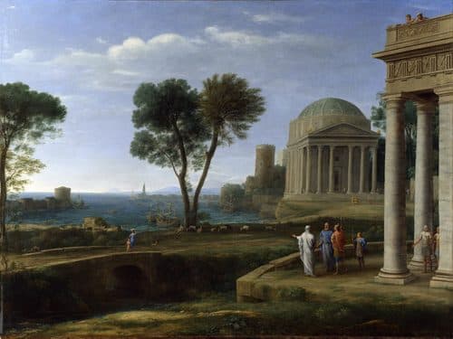 Landscape with Aeneas at Delos — Claude Lorrain
