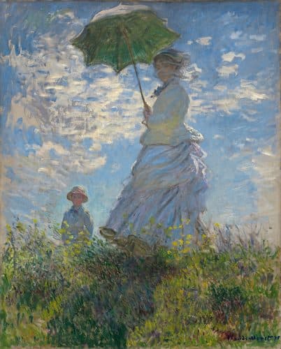 Woman with a Parasol - Madame Monet and Her Son title QS:P1476,en:"Woman with a Parasol - Madame Monet and Her Son "label QS:Len,"Woman with a Parasol - Madame Monet and Her Son "label QS:Lit,"La passeggiata"label QS:Lfr,"La Femme à l'ombrelle — Madame Monet et son fils"label QS:Lhr,"Žena sa suncobranom"label QS:Lhe,"אישה עם שמשייה - מאדאם מונה ובנה"label QS:Lmk,"Жена со сонцобран – мадам Моне и нејзиниот син"label QS:Lca,"El passeig"label QS:Lar,"النزهة (لوحة)"label QS:Lde,"Frau mit Sonnenschirm – Camille Monet und Sohn Jean auf dem Hügel"label QS:Lvi,"Người phụ nữ và chiếc dù - Quý bà Monet và con trai"label QS:Luz,"Soyabon tutgan ayol"label QS:Lfa,"بانو با یک چتر آفتابی"label QS:Lzh,"打阳伞的女人"label QS:Lhy,"Զբոսանք։ Հովանոցով տիկինը"label QS:Ltr,"Gezinti"label QS:Lja,"散歩、日傘をさす女性"label QS:Lro,"Femeie cu umbrelă de soare - Doamna Monet și fiul ei"label QS:Lru,"Прогулка. Дама с зонтиком"label QS:Lsv,"Kvinna med parasoll"label QS:Lpl,"Kobieta z parasolką(Portret zony z synem)"label QS:Luk,"Жінка з парасолькою"label QS:Lnl,"La Promenade"label QS:Lml,"വുമൺ വിത് എ പാരസോൾ - മാഡം മോണറ്റ് ആന്റ് ഹെർ സൺ"label QS:Les,"Mujer con sombrilla"label QS:Lko,"파라솔을 든 여인 - 모네 부인과 그 아들"label QS:Lcs,"Dáma se slunečníkem" — Claude Monet