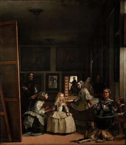 Spanish:  Las MeninasThe Maids of Honourtitle QS:P1476,es:"Las Meninas"label QS:Les,"Las Meninas"label QS:Lsk,"Dvorné dámy"label QS:Lcs,"Dvorní dámy"label QS:Lfr,"Les Ménines"label QS:Lsr,"Лас менинас"label QS:Lzh,"宮女"label QS:Lko,"시녀들"label QS:Llv,"Galminieces"label QS:Len,"The Maids of Honour"label QS:Lru,"Менины"label QS:Lde,"Die Hoffräulein"label QS:Lpl,"Panny dworskie"label QS:Lja,"ラス・メニーナス" — Diego Velázquez