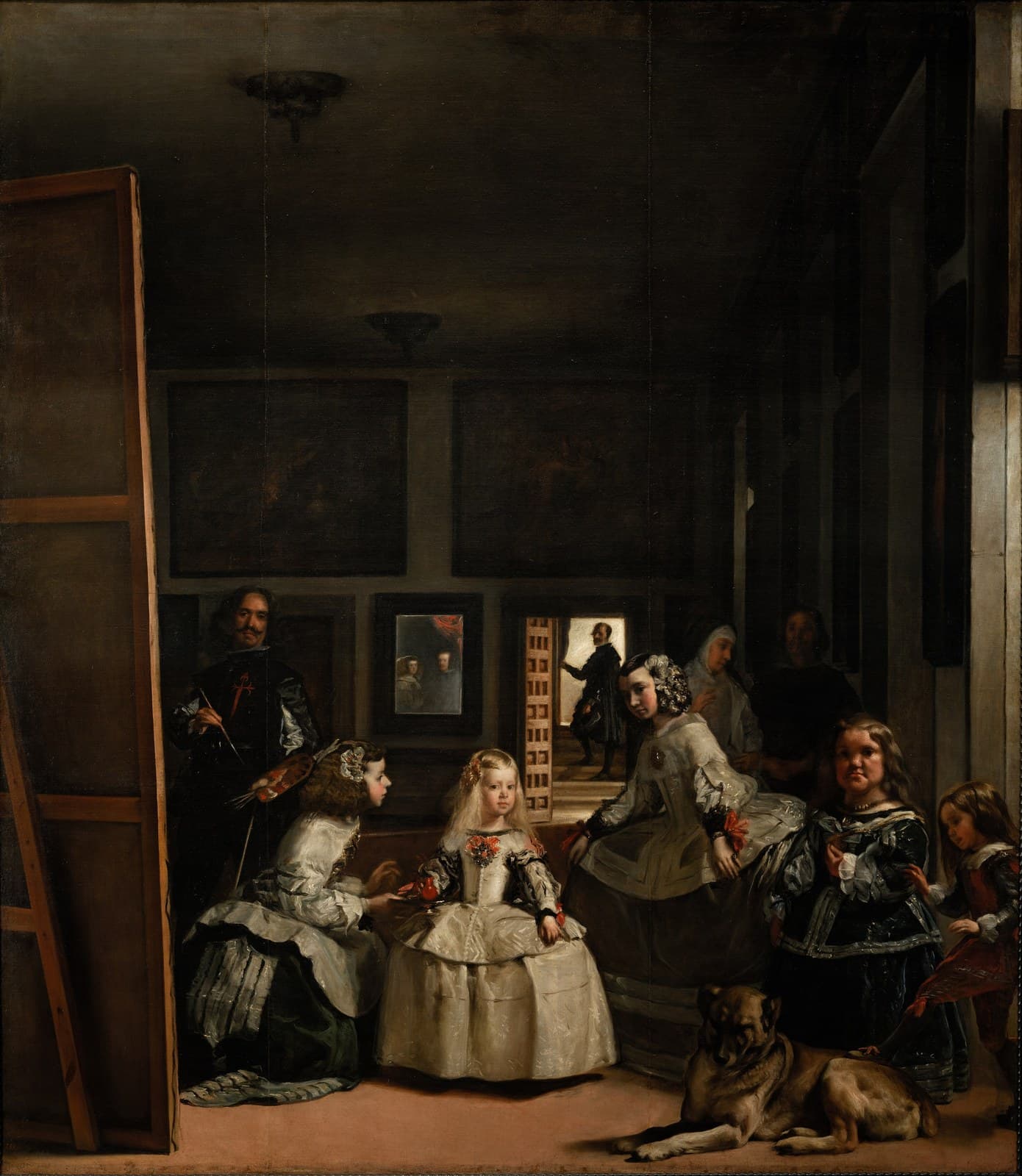 Spanish:  Las MeninasThe Maids of Honourtitle QS:P1476,es:"Las Meninas"label QS:Les,"Las Meninas"label QS:Lsk,"Dvorné dámy"label QS:Lcs,"Dvorní dámy"label QS:Lfr,"Les Ménines"label QS:Lsr,"Лас менинас"label QS:Lzh,"宮女"label QS:Lko,"시녀들"label QS:Llv,"Galminieces"label QS:Len,"The Maids of Honour"label QS:Lru,"Менины"label QS:Lde,"Die Hoffräulein"label QS:Lpl,"Panny dworskie"label QS:Lja,"ラス・メニーナス" — Diego Velázquez