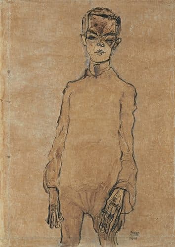 Self-portrait — Egon Schiele