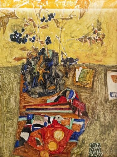 Still Life with Flowers — Egon Schiele