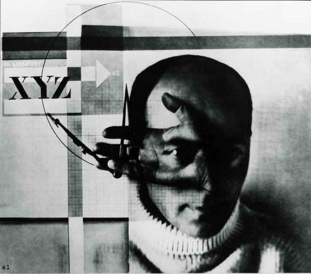 Self-Portrait : Constructor label QS:Lfr,"Le Constructeur"label QS:Len,"The Constructor"label QS:Lde,"Der Konstrukteur" — El Lissitzky