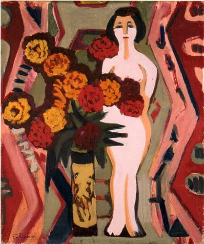 Ernst Ludwig Kirchner - Stillleben mit Plastik ca 1924 — Ernst Ludwig Kirchner