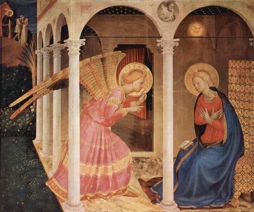 Annunciation title QS:P1476,en:"Annunciation "label QS:Len,"Annunciation "label QS:Lsl,"Oznanjenje, Cortona"label QS:Lja,"コルトーナの受胎告知"label QS:Lfr,"L'Annonciation de Cortone"label QS:Larz,"بشاره كورتونا"label QS:Lpl,"Zaślubiny Marii z Józefem"label QS:Les,"Anunciación de Cortona"label QS:Lnl,"Annunciation of Cortona"label QS:Lzh,"科尔托纳的圣母领报"label QS:Lpt,"Anunciação de Cortona"label QS:Lde,"Verkündigung von Cortona"label QS:Leo,"La Anunciacio de Cortona"label QS:Lit,"Annunciazione di Cortona" — Fra Angelico