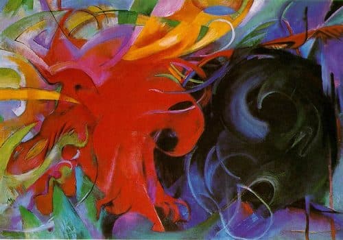 Marc-fighting-forms — Franz Marc