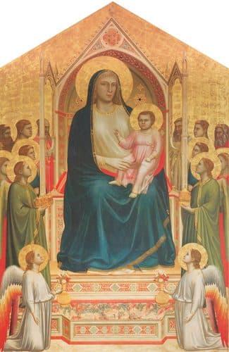 Madonna Enthroned (Ognissanti Madonna) title QS:P1476,en:"Madonna Enthroned (Ognissanti Madonna) "label QS:Len,"Madonna Enthroned (Ognissanti Madonna) "label QS:Lit,"Maestà di Ognissanti"label QS:Lhu,"Ognissanti Madonna"label QS:Lde,"Ognissanti-Madonna"label QS:Lsr-el,"Bogorodica Onjisanti"label QS:Lsr-ec,"Богородица Оњисанти"label QS:Lzh,"聖像 (喬托)"label QS:Lsr,"Богородица Оњисанти"label QS:Lsl,"Ognissanti Madona"label QS:Lja,"オンニサンティの聖母"label QS:Lru,"Мадонна Оньиссанти"label QS:Lpl,"Madonna z Dzieciątkiem"label QS:Luk,"Мадонна Оньїсанті"label QS:Lnl,"Ognissanti Madonna"label QS:Lpt,"Majestade de Todos os Santos"label QS:Lca,"Maestà di Ognissanti"label QS:Les,"Maestà di Ognissanti"label QS:Lfr,"Vierge d'Ognissanti"label QS:Lar,"العذراء المتوجة (لوحة)"label QS:Lta,"முடிசூடிய மரியா" — Giotto