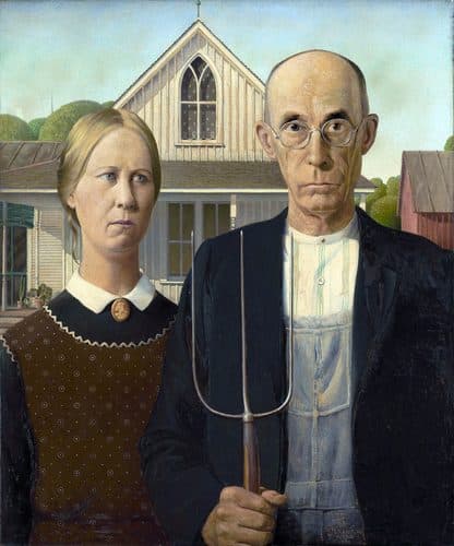 American Gothic title QS:P1476,en:"American Gothic "label QS:Len,"American Gothic "label QS:Les,"American Gothic"label QS:Lhu,"Amerikai gótika"label QS:Lis,"American Gothic"label QS:Leu,"American Gothic"label QS:Lru,"Американская готика"label QS:Lde,"American Gothic"label QS:Len-gb,"American Gothic"label QS:Lsr-ec,"Америчка готика"label QS:Lzh,"美国哥特式"label QS:Lda,"American Gothic"label QS:Lka,"ამერიკული გოტიკა"label QS:Lja,"アメリカン・ゴシック"label QS:Lsv,"American Gothic"label QS:Luk,"Американська готика"label QS:Leml,"American Gothic"label QS:Lzh-hant,"美國哥德式"label QS:Lko,"아메리칸 고딕"label QS:Len-ca,"American Gothic"label QS:Lit,"American Gothic"label QS:Lfr,"American Gothic"label QS:Lfi,"American Gothic"label QS:Luz,"Amerikancha gotika"label QS:Lhy,"Ամերիկյան գոթիկա"label QS:Lms,"American Gothic"label QS:Leo,"Usona Gotiko"label QS:Lmr,"अमेरिकन गॉथिक"label QS:Llt,"Amerikietiška gotika"label QS:Lvi,"American Gothic"label QS:Larz,"القوطيه الامريكيه"label QS:Llv,"Amerikāņu gotika"label QS:Laz,"Amerikan qotikası"label QS:Lnew,"अमेरिकन गथिक"label QS:Lml,"അമേരിക്കൻ ഗോതിക്"label QS:Lsr,"Америчка готика"label QS:Lpt-br,"American Gothic"label QS:Lca,"Gòtic americà"label QS:Lid,"American Gothic"label QS:Lpl,"American Gothic"label QS:Lnb,"American Gothic"label QS:Lnl,"American Gothic"label QS:Ltr,"Amerikan Gotiği"label QS:Lbg,"Американска готика"label QS:Lpt,"Gótico Americano"label QS:Lro,"American Gothic"label QS:Lfa,"گوتیک آمریکایی"label QS:Lar,"القوطية الأمريكية (لوحة)"label QS:Lhe,"אמריקן גות'יק"label QS:Lcs,"Americká gotika" — Grant Wood