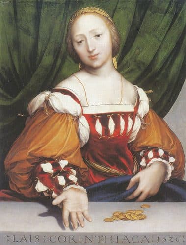 German:  Laïs Corinthiaca Lais of Corinthtitle QS:P1476,de:"Laïs Corinthiaca "label QS:Lde,"Laïs Corinthiaca "label QS:Les,"Lais de Corinto"label QS:Lja,"コリントの遊女ライス"label QS:Lfr,"Laïs de Corinthe"label QS:Luk,"Портрет Лаїси Коринфської"label QS:Lnl,"Lais van Korinte"label QS:Len,"Lais of Corinth"label QS:Lzh,"科林斯的Lais" — Hans Holbein the Younger