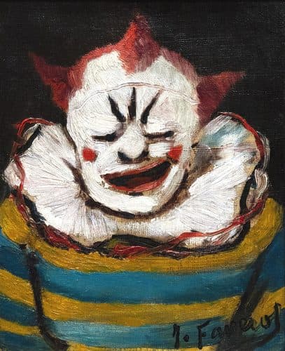 (Albi) Clown du cirque Fernando - Joseph Faverot (~1885) HT — Henri de Toulouse-Lautrec