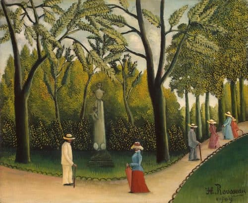 Luxembourg Gardens. Monument to Chopin — Henri Rousseau