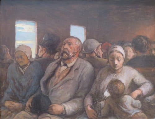 Third Class Carriagelabel QS:Len,"Third Class Carriage"label QS:Les,"El vagón de tercera clase"label QS:Lfr,"Un Wagon de troisième classe" — Honoré Daumier