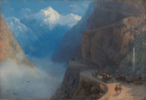 From Mleta to Gudaurilabel QS:Len,"From Mleta to Gudauri"label QS:Lru,"От Млеты до Гудаури" — Ivan Aivazovsky