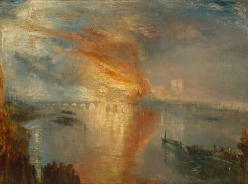 The Burning of the Houses of Parliament, 16 October 1834 — J.M.W. Turner