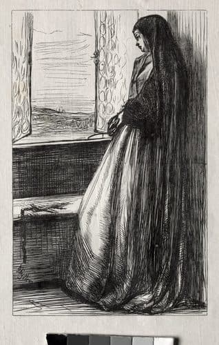 Illustration for "Count Burckhardt" in "Once a Week" — James McNeill Whistler