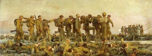 Gassed label QS:Lru,"Отравленные газами"label QS:Len,"Gassed" — John Singer Sargent