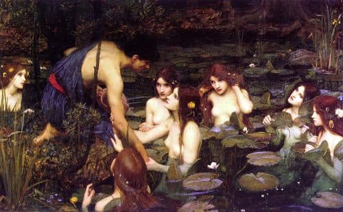 Hylas and the Nymphs label QS:Lde,"Hylas und die Nymphen"label QS:Lcs,"Hylás a Nymfy"label QS:Lit,"Ila e le ninfe"label QS:Lfr,"Hylas et les Nymphes"label QS:Len,"Hylas and the Nymphs" — John William Waterhouse