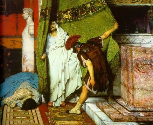A Roman Emperor AD41 detail — Lawrence Alma-Tadema