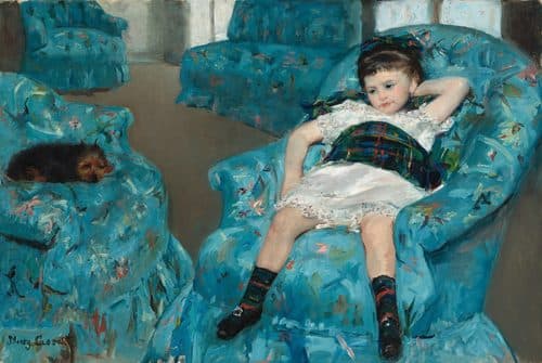 Little Girl in a Blue Armchair — Mary Cassatt