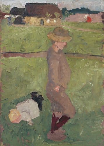 German:  Kinder auf der Wiesetitle QS:P1476,de:"Kinder auf der Wiese"label QS:Lde,"Kinder auf der Wiese" — Paula Modersohn-Becker
