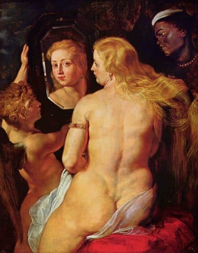 German:  Toilette der VenusVenus in front of the mirrortitle QS:P1476,de:"Toilette der Venus"label QS:Lde,"Toilette der Venus" — Peter Paul Rubens