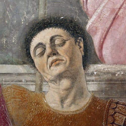 Piero della Francesca The Resurrection detail VlRan — Piero della Francesca