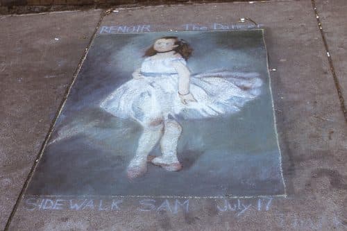 Sidewalk Sam Boston July 1974 — Pierre-Auguste Renoir