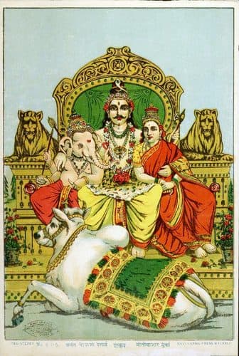 Siva-parvati-by-raja-ravi-varma — Raja Ravi Varma