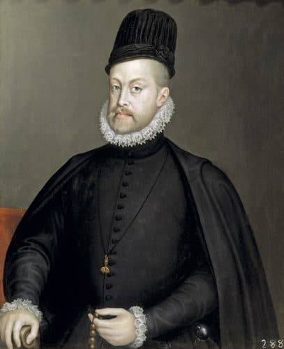 Spanish:  Retrato de Felipe II Portrait of Philip II of Spaintitle QS:P1476,es:"Retrato de Felipe II "label QS:Les,"Retrato de Felipe II "label QS:Lit,"Ritratto di Filippo II di Spagna"label QS:Lja,"フェリペ2世の肖像 (ソフォニスバ・アングイッソラ)"label QS:Lfr,"Philippe II"label QS:Lnl,"Portret van Philip II"label QS:Lpt,"Retrato de Filipe II da Espanha"label QS:Len,"Portrait of Philip II of Spain"label QS:Lde,"Porträt von Philip II von Spanien" — Sofonisba Anguissola