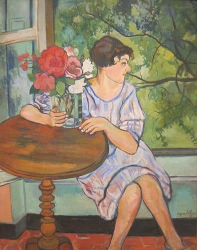 Young Girl in Front of a Window by Suzanne Valadon, San Diego Museum of Art — Suzanne Valadon