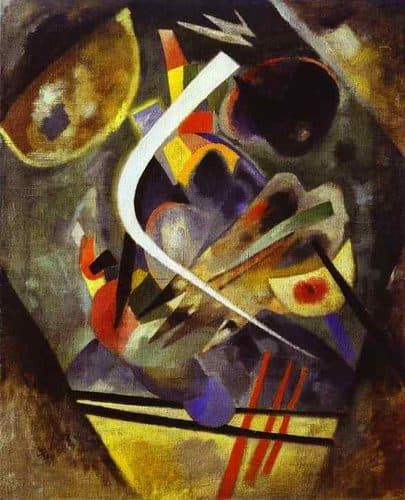 German:  Weißer Strich White Linetitle QS:P1476,de:"Weißer Strich "label QS:Lde,"Weißer Strich "label QS:Len,"White Line"label QS:Lfr,"Ligne blanche"label QS:Lit,"Tratto bianco" — Wassily Kandinsky