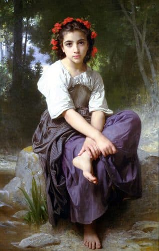 French:  Au bord du ruisseauAt the Edge of the Brooktitle QS:P1476,fr:"Au bord du ruisseau"label QS:Lfr,"Au bord du ruisseau"label QS:Len,"At the Edge of the Brook" — William-Adolphe Bouguereau