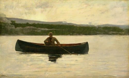 Playing a Fish — Winslow Homer